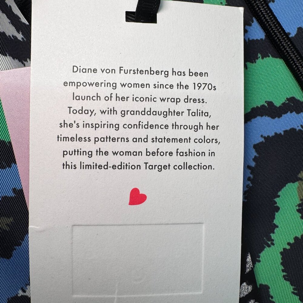 NWT Diane Von Furstenberg Laptop Bag Disco Zebra Green Fits most 14 inch laptops - Picture 5 of 16